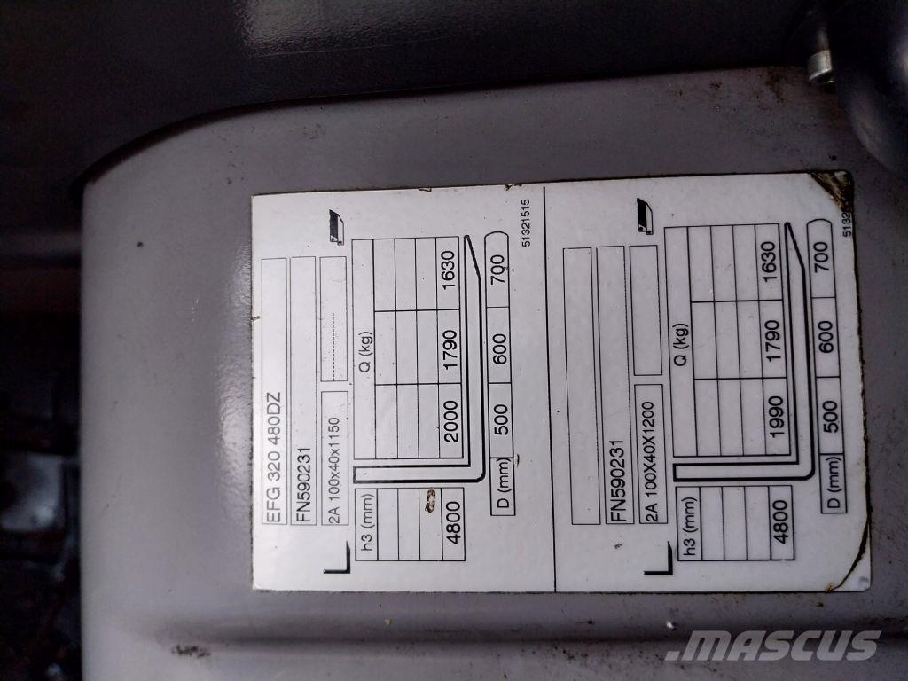 Jungheinrich EFG 320 Elektriniai šakiniai krautuvai