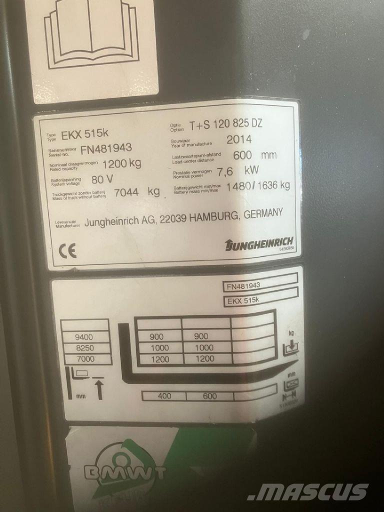 Jungheinrich EKX 515k Didelių aukščių keltuvai-krautuvai