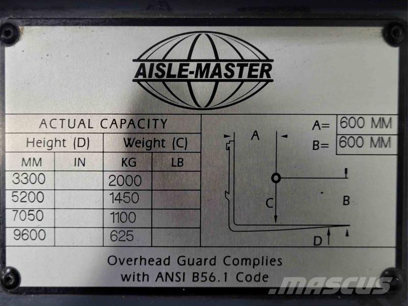 Aisle-Master 20SHE Siaurų praėjimų krautuvai