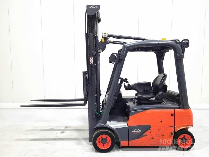 Linde E16P-02 Elektriniai šakiniai krautuvai