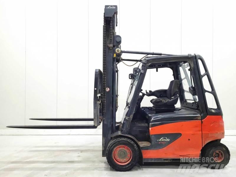 Linde E40 Elektriniai šakiniai krautuvai