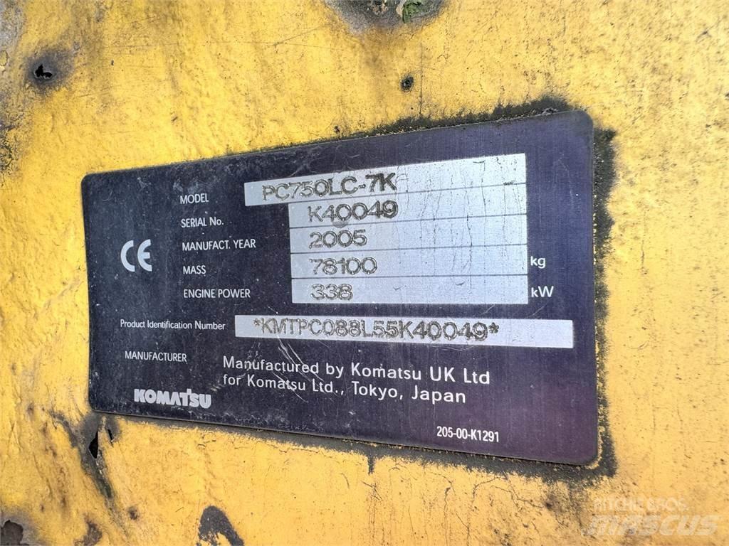 Komatsu PC750LC-7K Vikšriniai ekskavatoriai