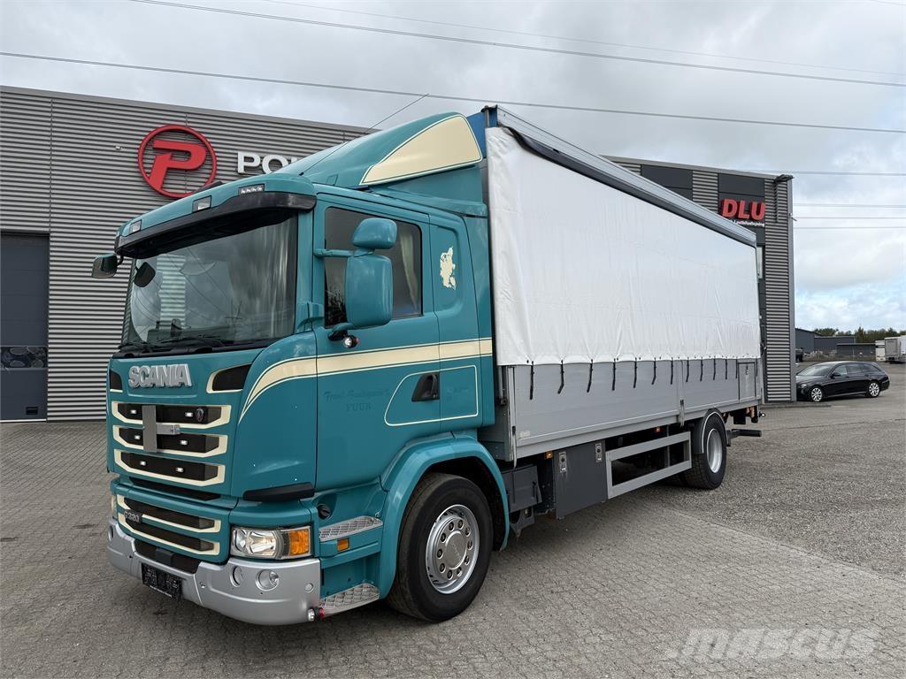 Scania G320 4x2 Priekabos su tentu