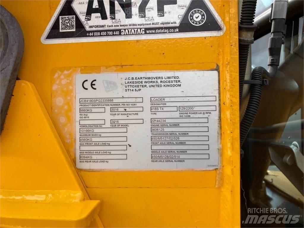 JCB 418S Teleskopiniai krautuvai žemės ūkiui