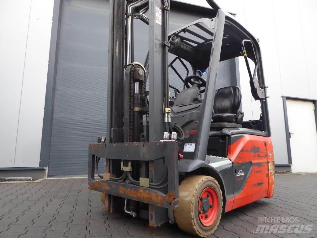 Linde E16-02 Elektriniai šakiniai krautuvai