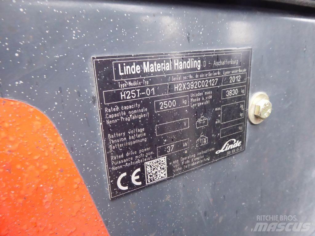 Linde H25T-01 LPG (dujiniai) krautuvai