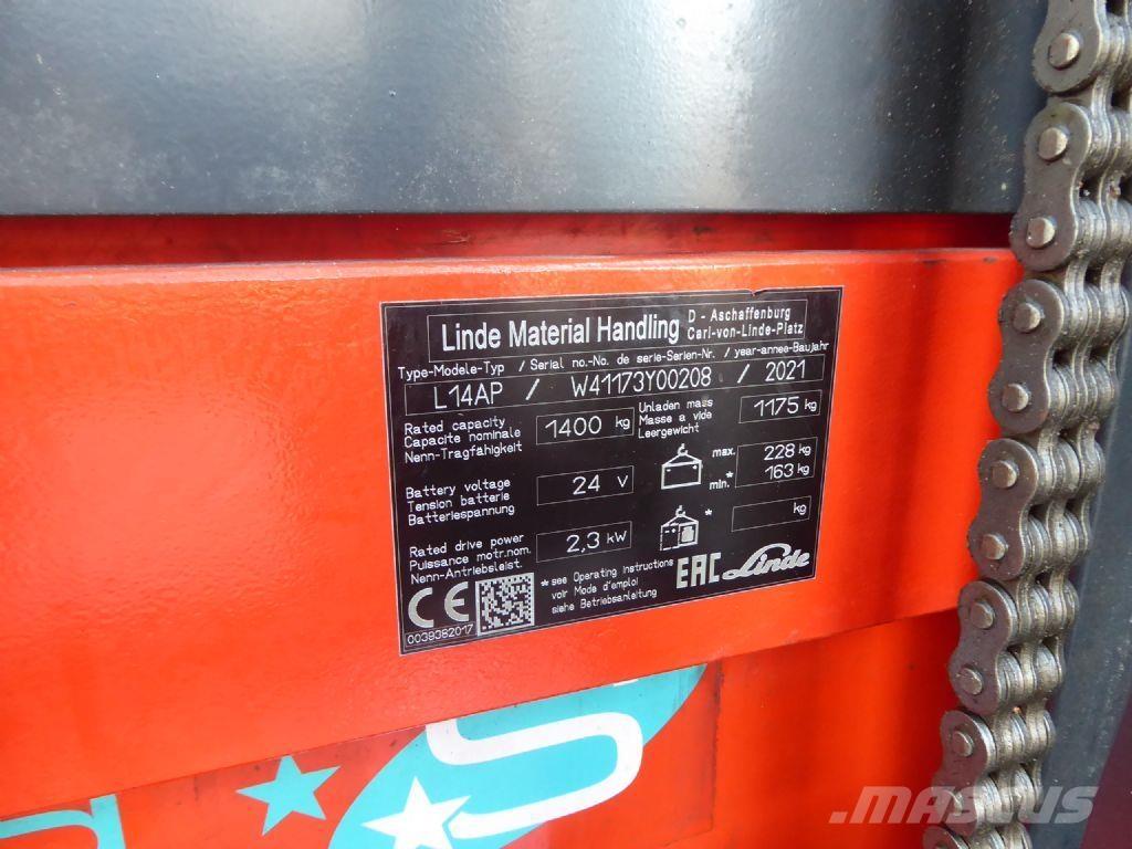 Linde L14 AP Rankiniai vėžimėliai