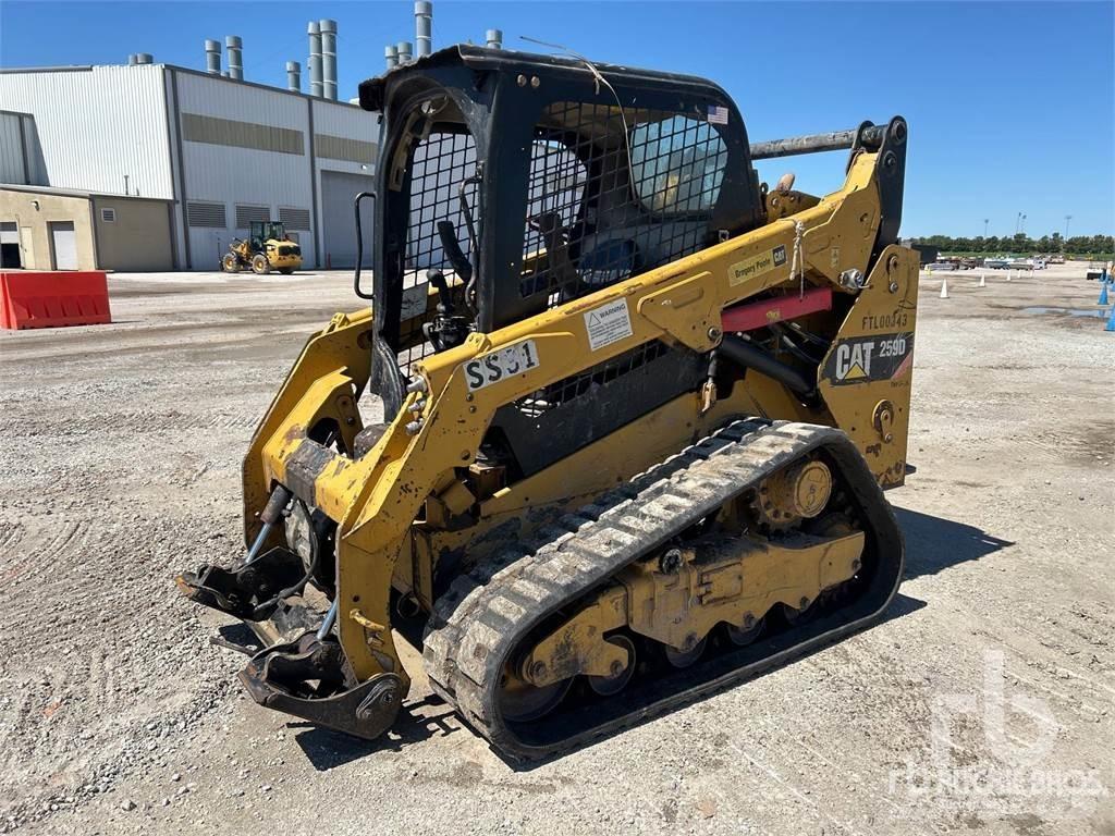CAT 259D Krautuvai su šoniniu pasukimu