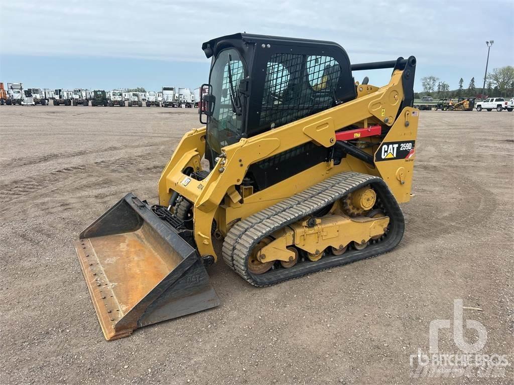 CAT 259D Krautuvai su šoniniu pasukimu