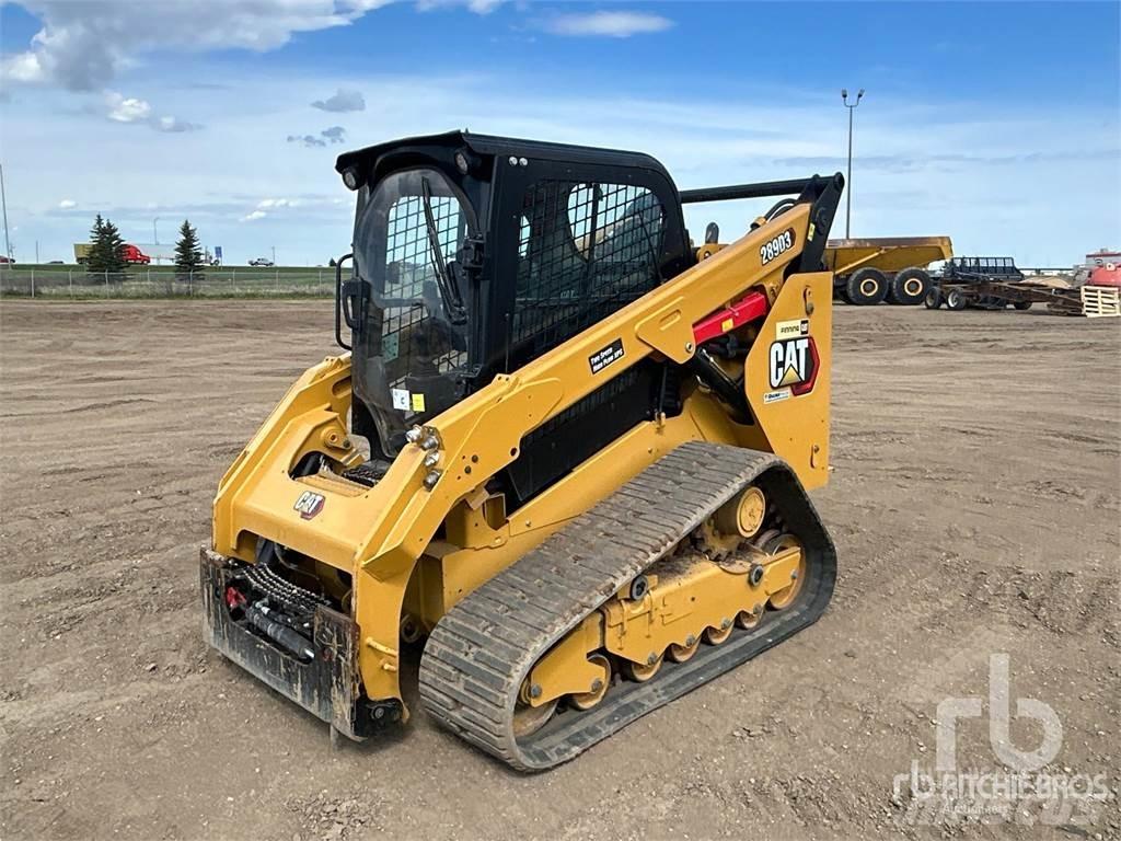 CAT 289D3 Krautuvai su šoniniu pasukimu