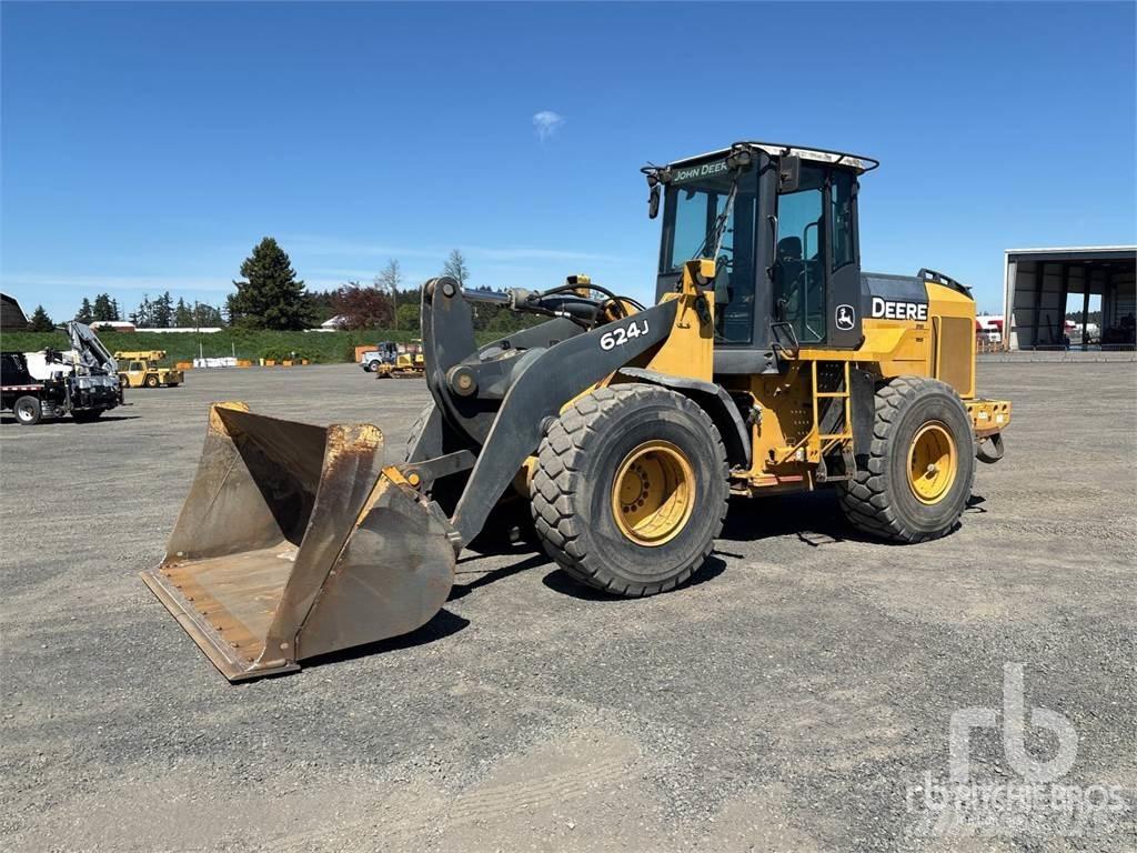 John Deere 624J Naudoti ratiniai krautuvai