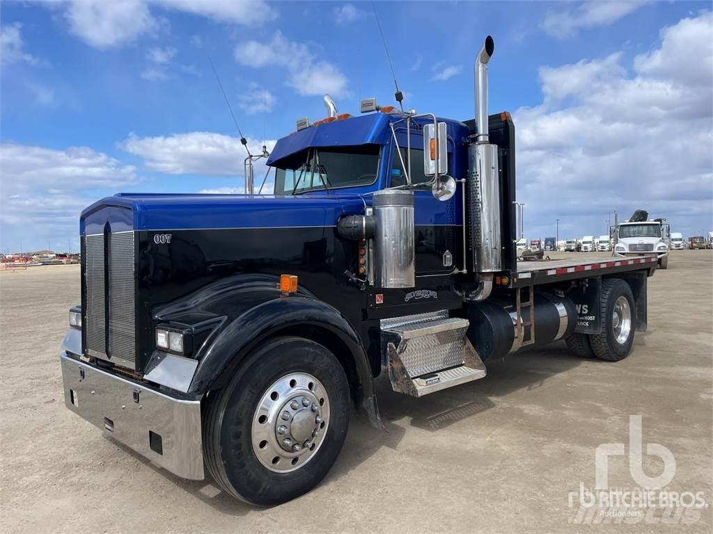Kenworth W900L Platformos/ Pakrovimas iš šono