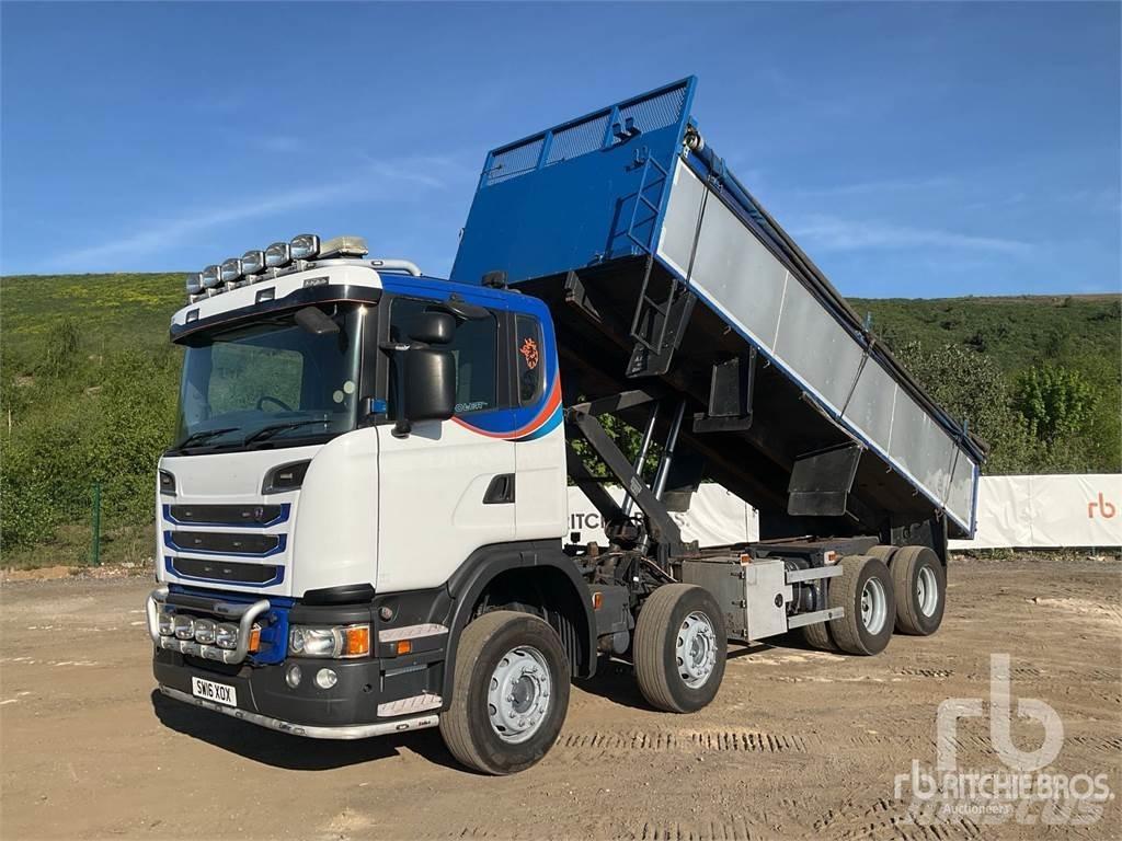 Scania G490 Savivarčių priekabų vilkikai