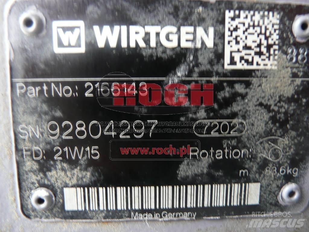 Wirtgen 2166143 Hidraulikos įrenginiai
