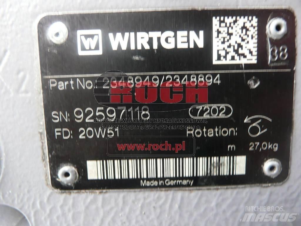 Wirtgen 2348949 / 2348894 Hidraulikos įrenginiai