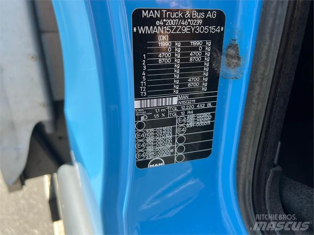 MAN TGL 12-220 BL Priekabos su tentu