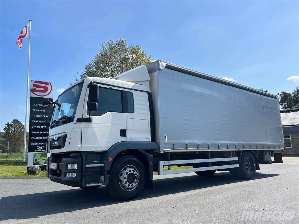 MAN TGM 18-340 BL Priekabos su tentu