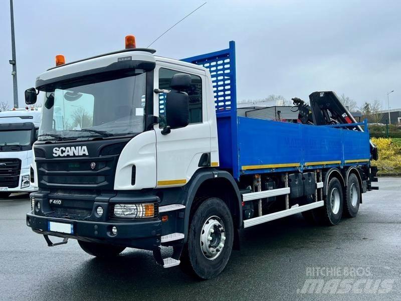Scania P 410 Automobiliniai kranai