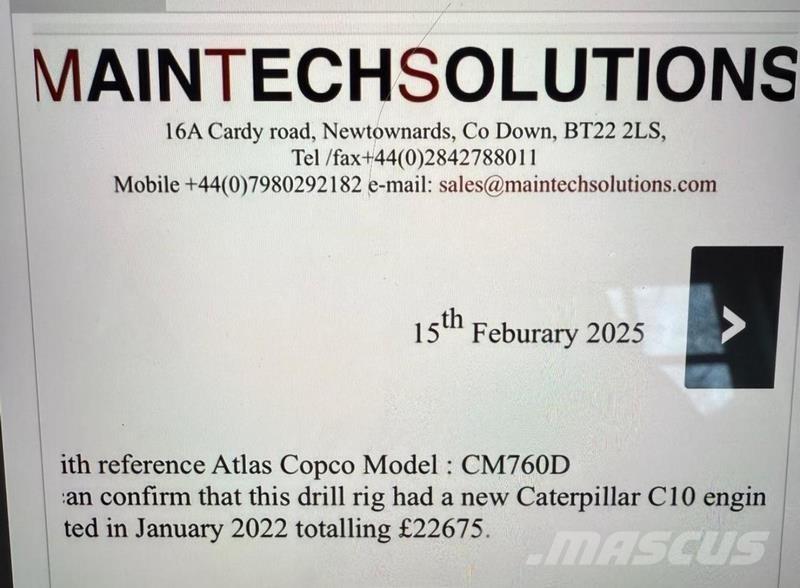 Atlas Copco CM-760D Statyba - Kita