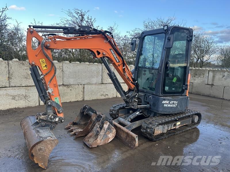 Doosan DX27 Vikšriniai ekskavatoriai