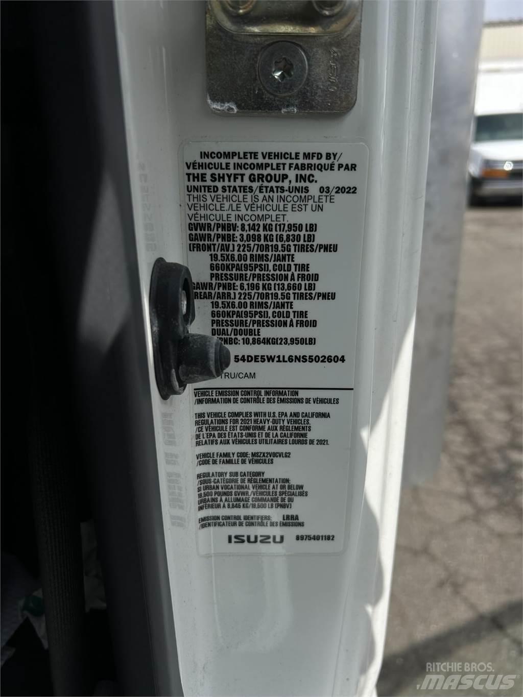 Isuzu NQR Sunkvežimiai su dengtu kėbulu