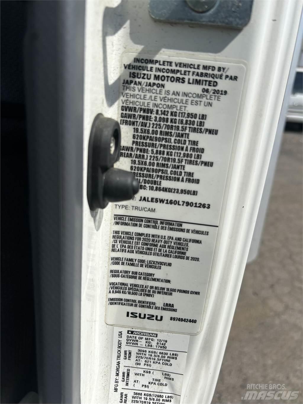 Isuzu NQR Sunkvežimiai su dengtu kėbulu