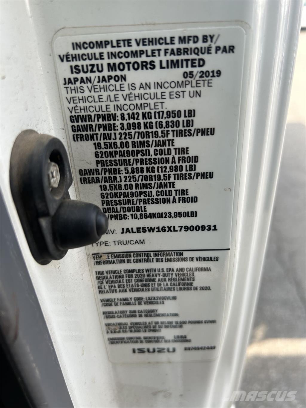 Isuzu NQR Savivarčių priekabų vilkikai