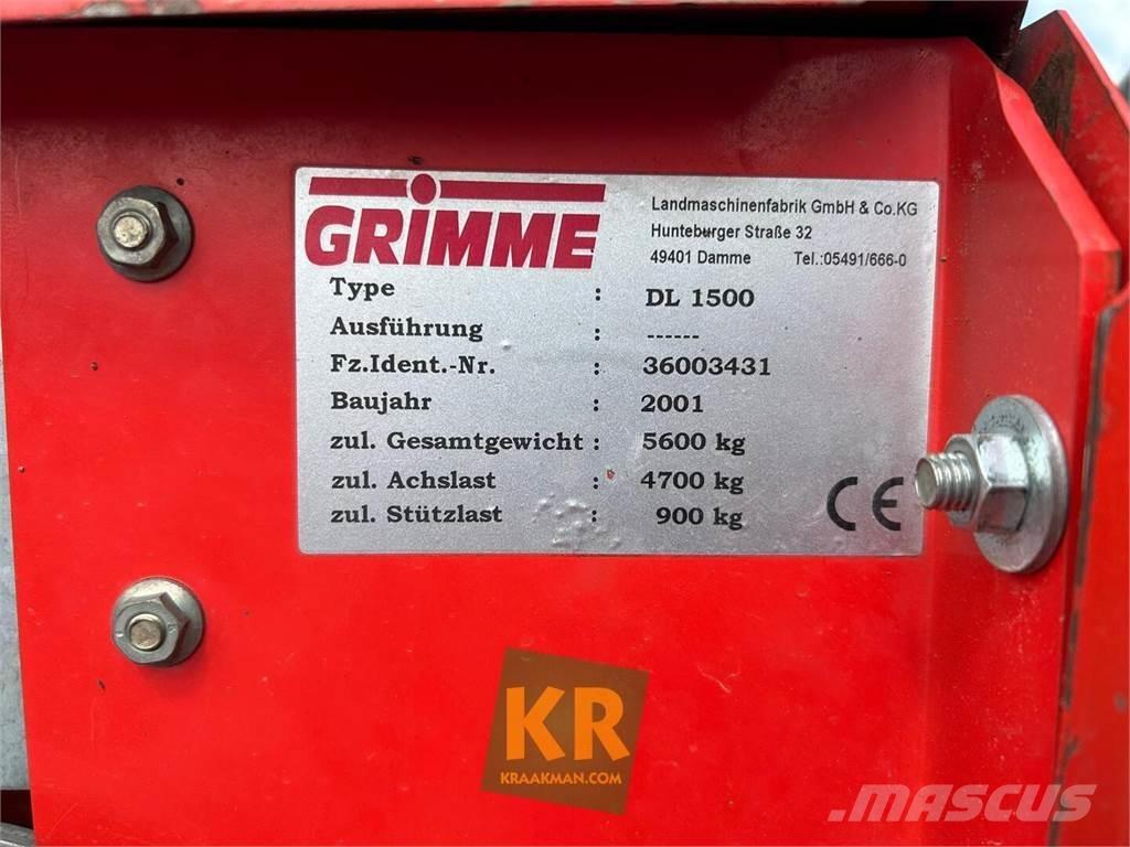 Grimme dl 1500 Bulvių kombainai ir ekskavatoriai