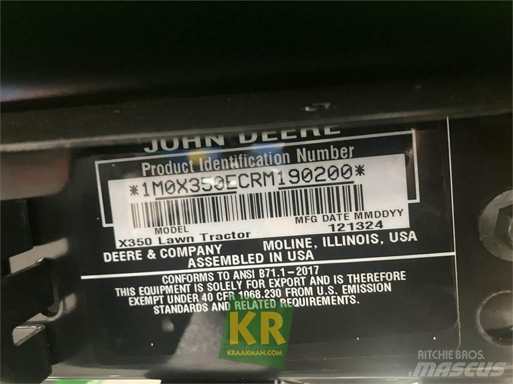 John Deere X350 Sodo traktoriukai-vejapjovės