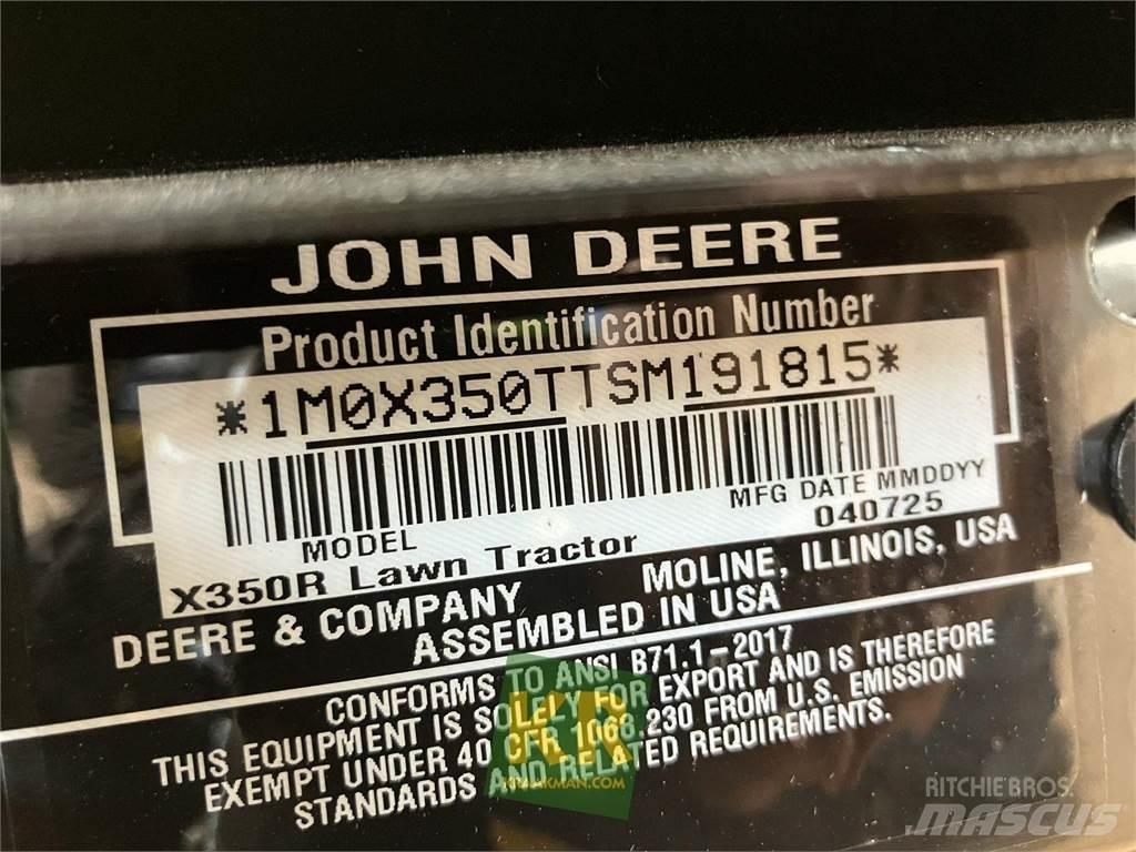 John Deere X350R Sodo traktoriukai-vejapjovės