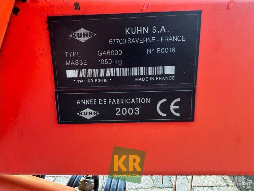 Kuhn GA 6000 Šieno grėbliai ir vartytuvai