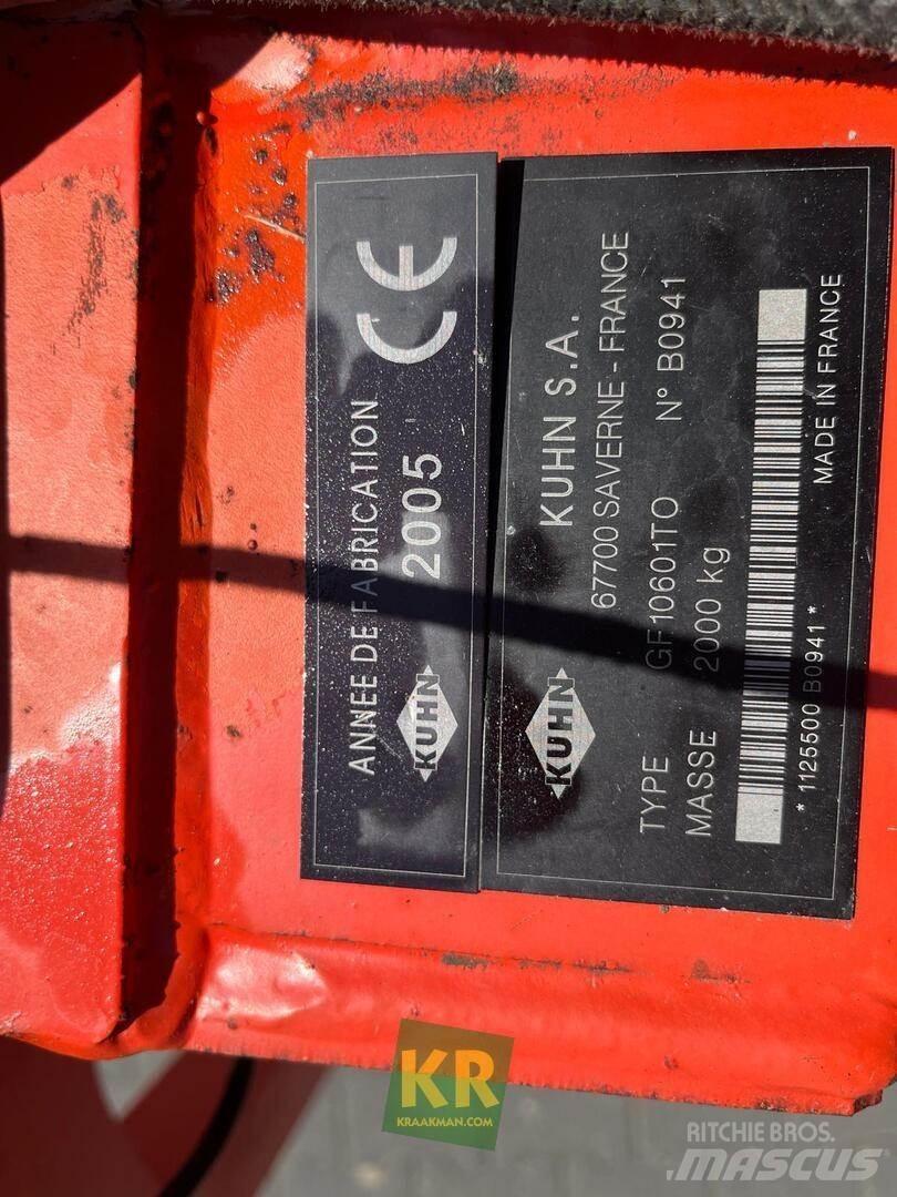 Kuhn GF 10601 Šieno grėbliai ir vartytuvai