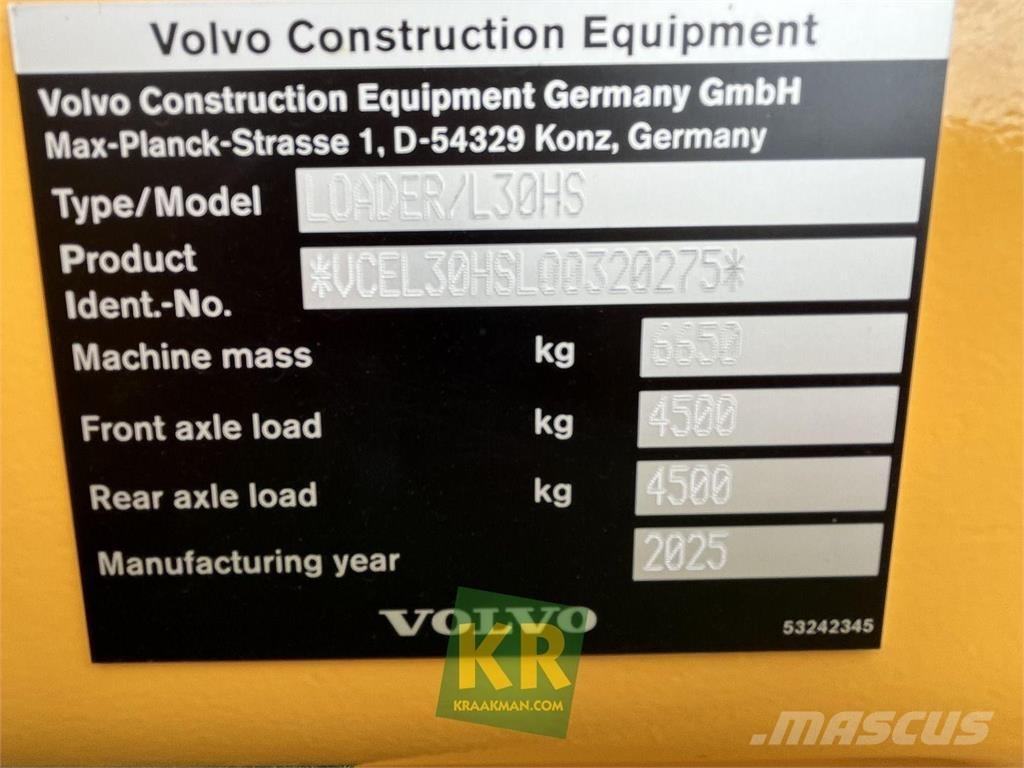 Volvo L30HS Naudoti ratiniai krautuvai