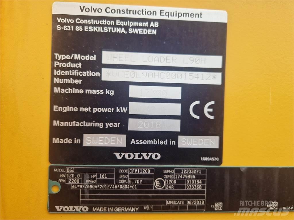 Volvo L90H Naudoti ratiniai krautuvai