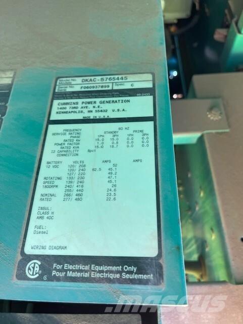 Onan 15kW Dyzeliniai generatoriai