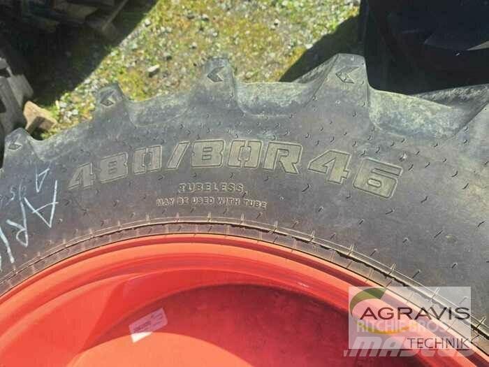  480/80R46 Padangos, ratai ir ratlankiai