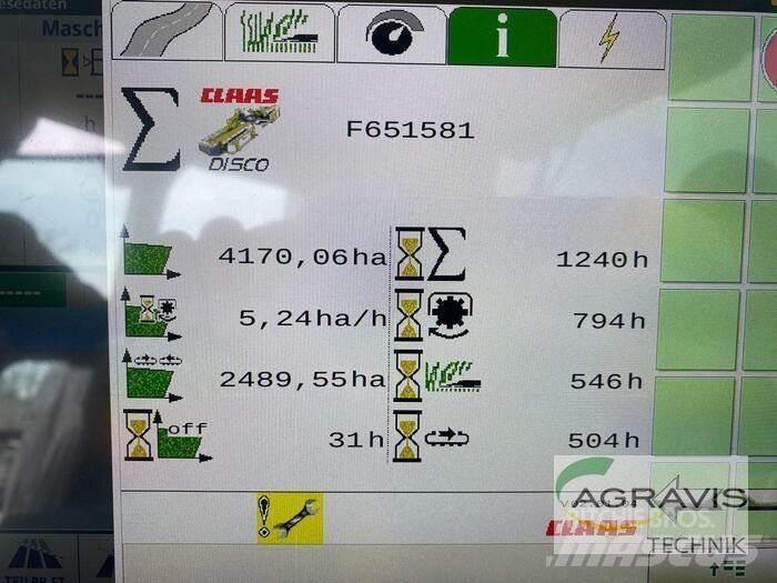 CLAAS DISCO 9200 C AS Šienapjovės