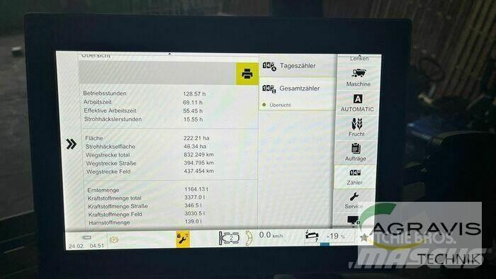 CLAAS LEXION 6700 Derliaus nuėmimo kombainai