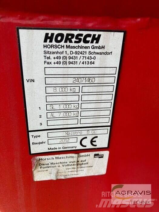 Horsch MAISTRO 8 CC Sėjimo technika