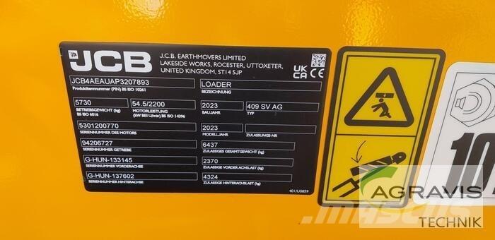 JCB 409 AGRI STUFE V Naudoti ratiniai krautuvai