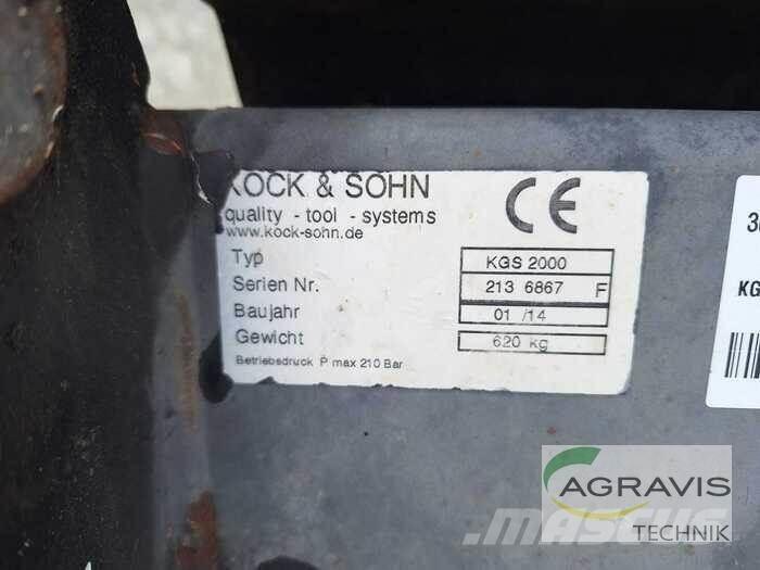 Kock KGS 2000 XL Kiti naudoti traktorių priedai