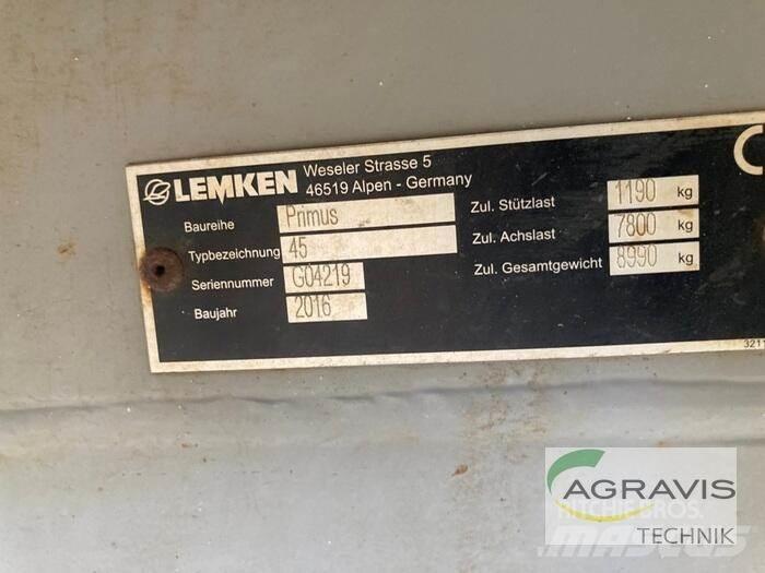 Lemken PRIMUS 45/27 Prikabinami purkštuvai