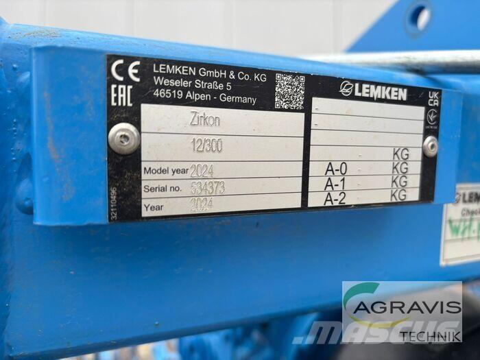 Lemken ZIRKON 12/300 Varomosios akėčios ir žemės frezos