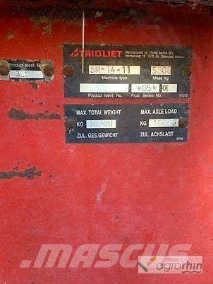 Trioliet SM-14 Kita tręšimo technika