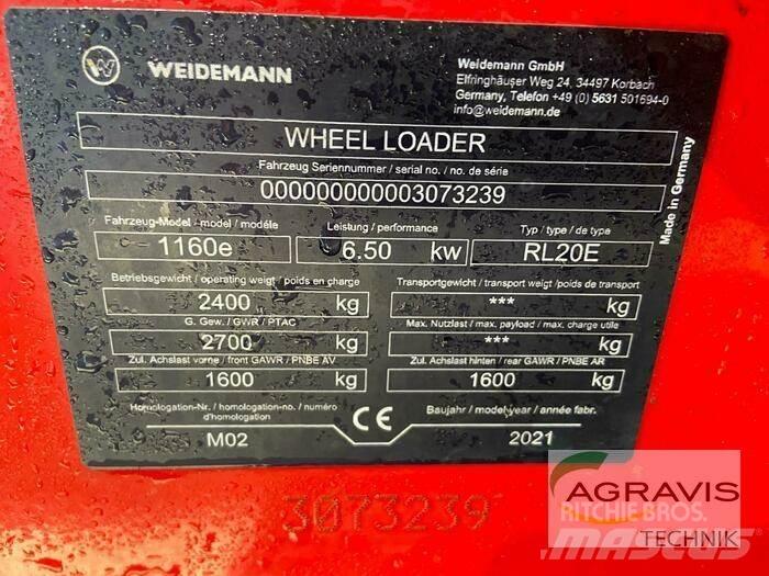 Weidemann 1160E Naudoti ratiniai krautuvai