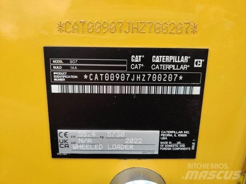 CAT 907 Naudoti ratiniai krautuvai