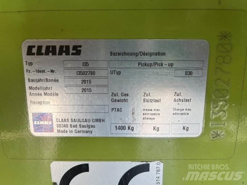 CLAAS Pick-Up Derliaus nuėmimo kombainų galvos