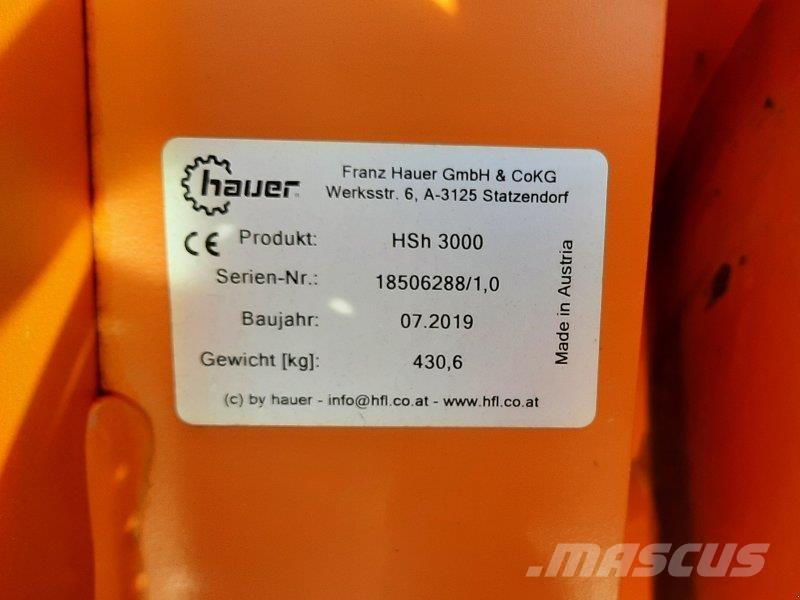 Hauer HSH 3000 Sniego peiliai ir valytuvai