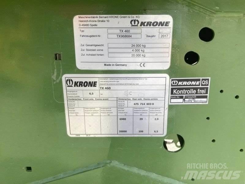 Krone TX 460 Priekabos skiedroms vežti