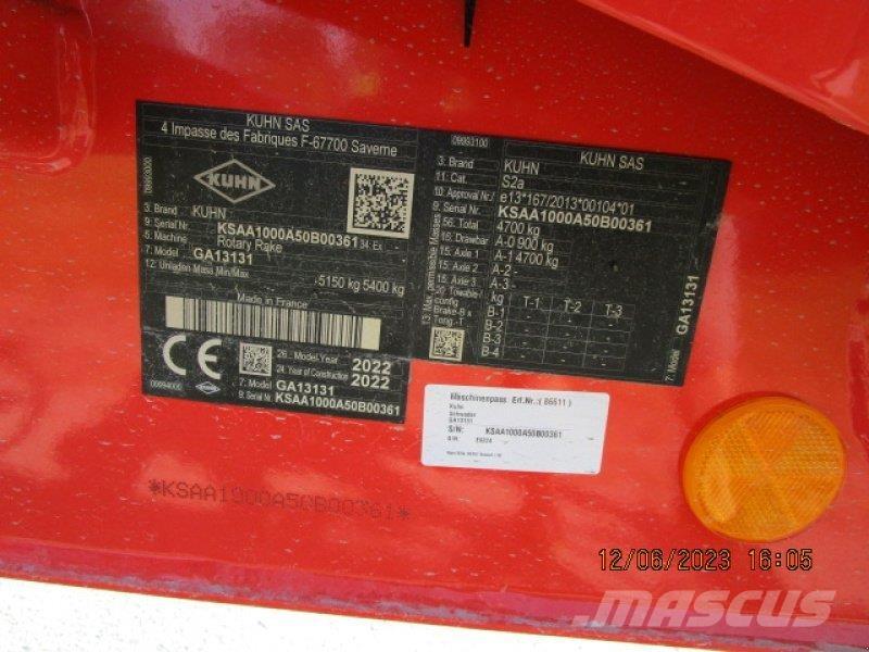 Kuhn GA 13131 Pradalges formuojantys padargai